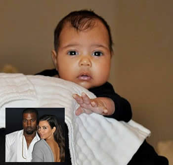 Kanye West and Kim K's Baby - North West