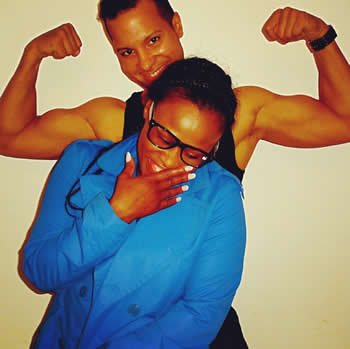 Uche Jombo and Husband