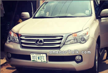 Mercy Johnson's SUV